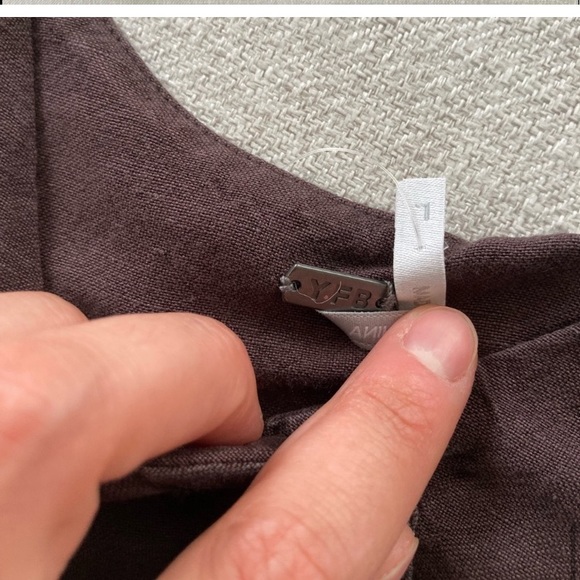 Linen Young fabulous and broke chocolate rehan swing tank top - Picture 6 of 10